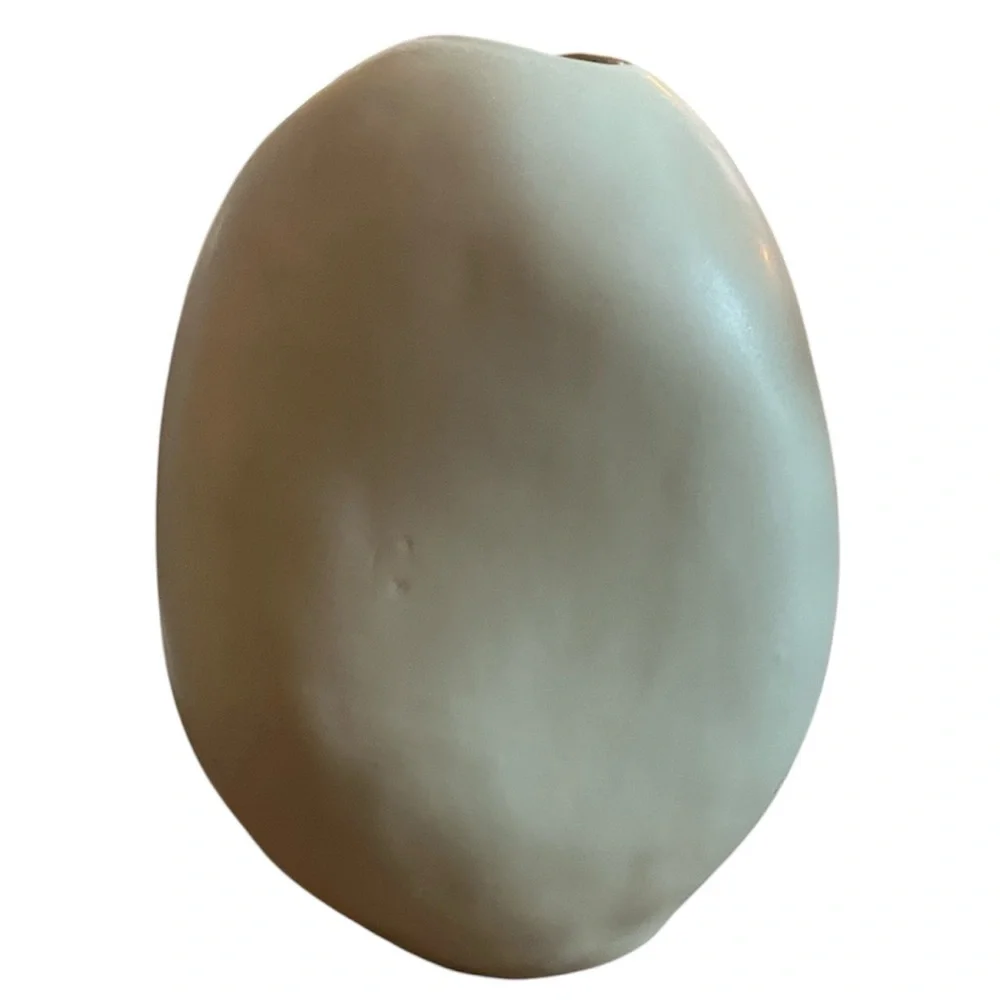 Ceramic Matte Sage Asymmetrical Vase